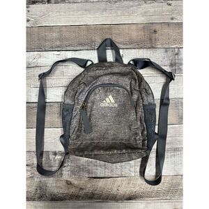 Adidas Unisex Linear 3 Mini Backpack Gray Sports Gym Athlete Workout Soccer